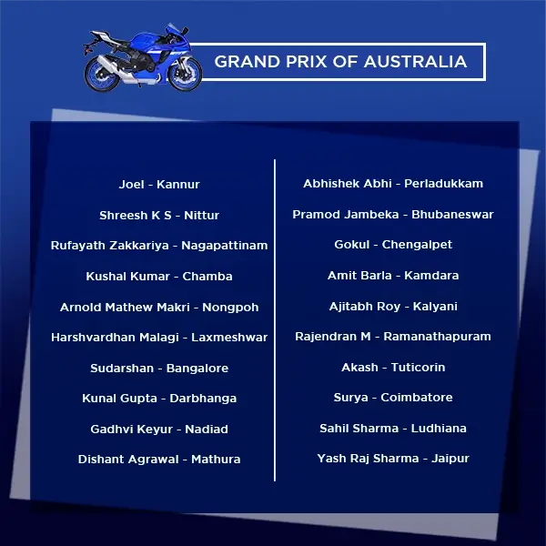 Motogp Winner List