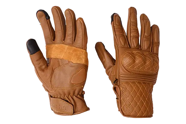 Yamaha Genuine Parts (YGP) - BROWN LEATHER RIDING GLOVES